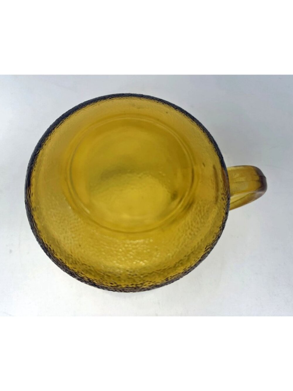 HAZEL ATLAS ELDORADO 56 oz Juice Pitcher Granada Gold Vogue Dot Thumbprint - Picture 6 of 8